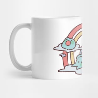 Pastel Frogs Mug